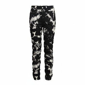 Like An Angel Women's Black White Grey Scrunchy Stretch Pants Leggings Small